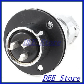 

Flange Mounting Aviation Connector Plug Adapter 19mm Diameter GX20 3 Pin