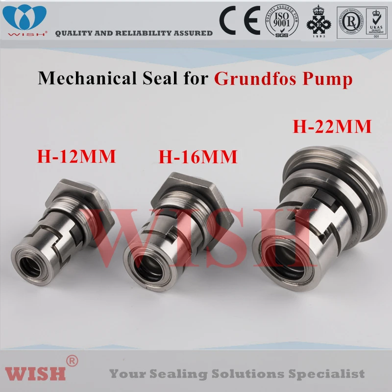 

22MM Grundfos type H mechanical seal CARTRIDGE SEAL CR HQQE