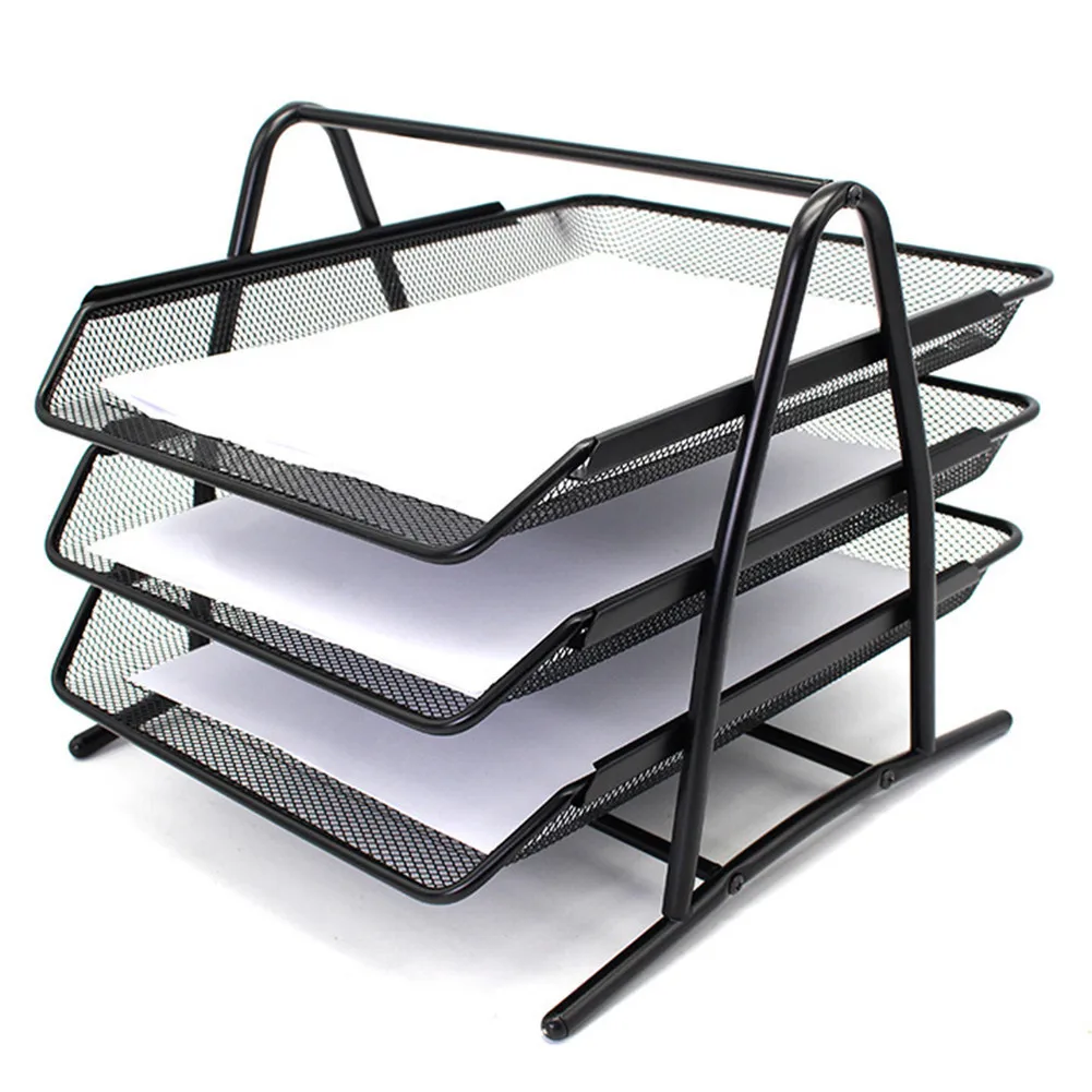 NEW Metal Document Trays A4 Paper Office Mesh Document File Paper
