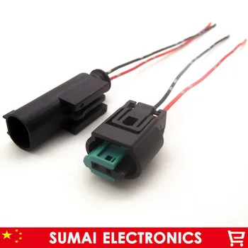 

AMP/TE 1-967644-1 1-967570-3 2Pin 1.0mm auto reversing radar plug,water temp sensor plug with cable connector for BMW etc.