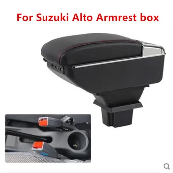 

For Suzuki Alto Armrest box central Store content box with cup holder ashtray with USB interface car parts