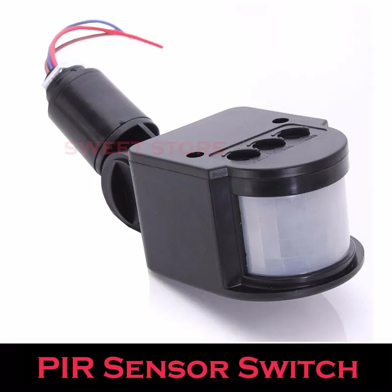 DC24V Body Infrared Wall Light Sensor Switch Adjustable Auto-lighting Switch PIR Sensor Detector For LED Energy-saving lamps 1PC (2)