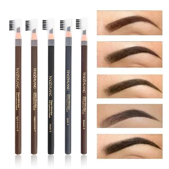 

5 Colors Women Eyesbrow Enhancers Pencil Cosmetics Long Lasting Pigment Black Brown Waterproof Eyebrow Pencil Beauty Tools
