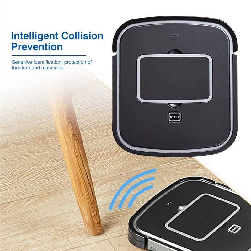 Cleaner Robot Slim Design Sweeper Intelligent Vacuums Robot Control Charge Dust Sterilize Smart Cleaning For Home DryWet Drag21 (2)