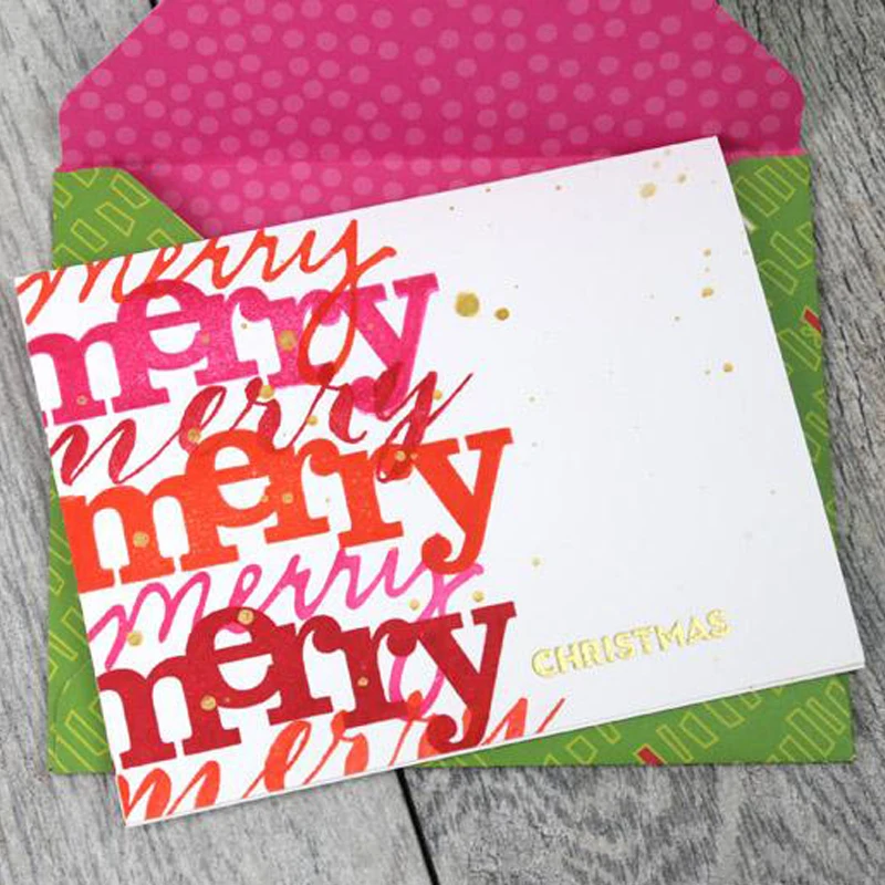 Слова о Merry прозрачный силиконовый штамп/штампы для скрапбукинга DIY/фото декоративная открытка для альбома