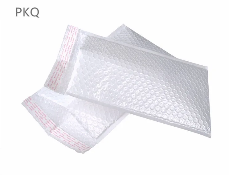 

50Pcs/Pack Pearl White Usable Space Poly Bubble Mailer Envelopes Padded Mailing Bag Self Sealing white shipping express Mailing