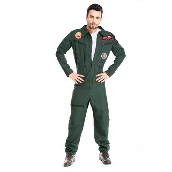 

Top Gun Fighter Pilot 80's Maverick Aviator Fancy Dress Costume