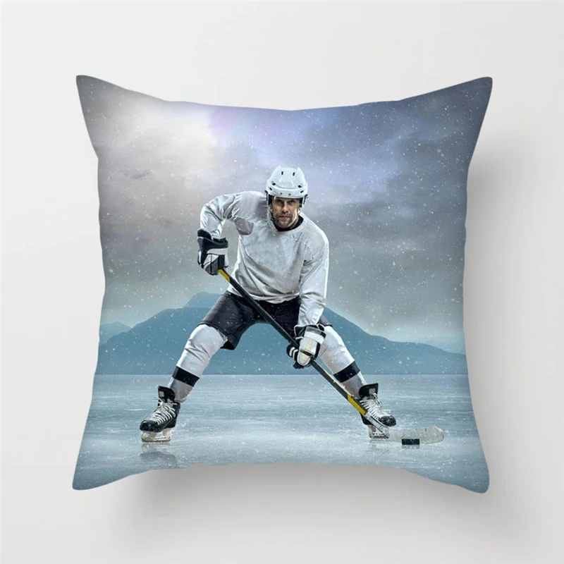 Fuwatacchi подушка для игр на льду и лыжах, чехол для Хоккейной Спортивной подушки NHL, чехол для домашнего дивана, украшения, мягкие аксессуары, наволочки