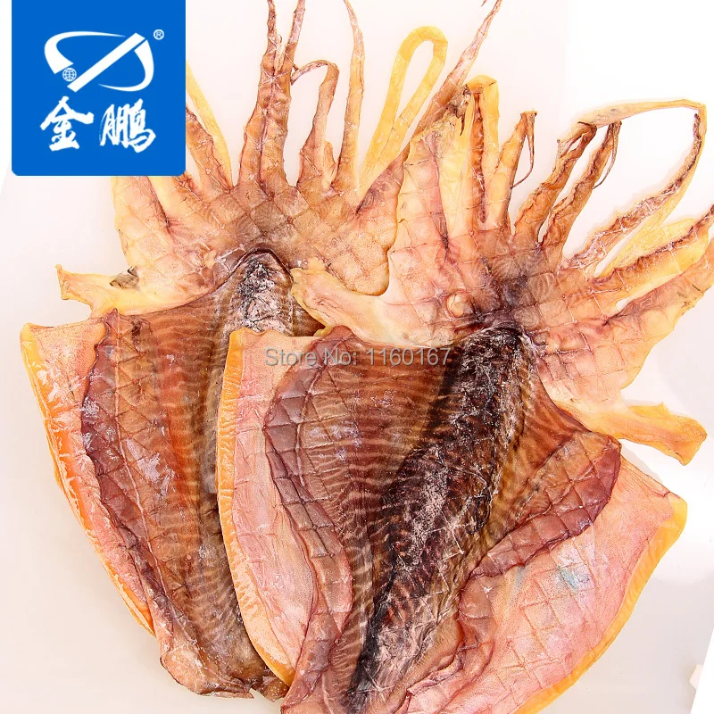 Jinpeng large wild pale sun dried squid deep sea squid head dried fish