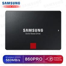 SAMSUNG SSD 860 PRO 256 ГБ 512 Внутренний твердотельный жесткий диск HDD жесткий диск SATA 3 2,5 HHD для ноутбука, настольного компьютера, ПК, 1 ТБ 2 ТБ 4 ТБ