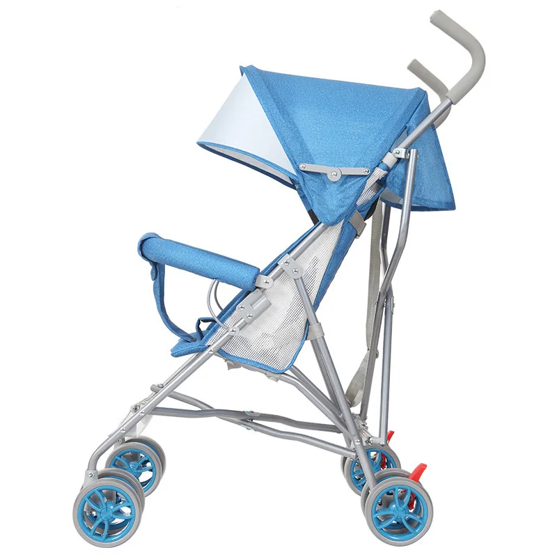 

2017 NEW Arrival Simple Design Summer Breather Baby Stroller Can Sit Can Lie Down Shock Absorption Portable Folding BabyStroller
