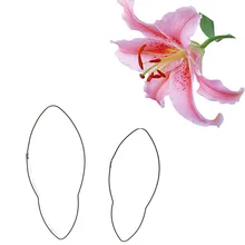 2 шт./компл. цветок лилии трафареты для нарезки печенья прессформы Нержавеющая сталь для выпечки печенья Форма для выпечки помадной глазури инструменты для украшения торта