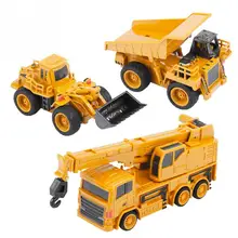 Горячая 1/64 RC экскаватор игрушечный экскаватор/демпинг автомобиль/кран мини строительная машина игрушки для детей подарок для детей
