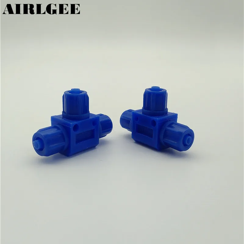 

5 pcs Pneumatic 6mm 8mm 10mm Air Tube One Touch Plastic Connector T Shape Quick Fitting Blue