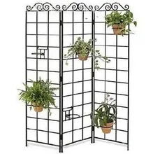 Iron flower stand basin balcony floor blue flowers flower pot shelf rack screen flower