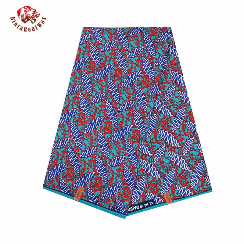 

New Polyester Wax Prints Fabric 2019 AnkaraBinta Real Wax High Quality 6 yards African Fabric for Party Dress PL786