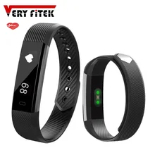 ФОТО Smart Band ID115 HR Bluetooth Wristband Heart Rate Monitor Fitness Tracker Pedometer Bracelet  Phone pk FitBits mi 2 Fit Bit