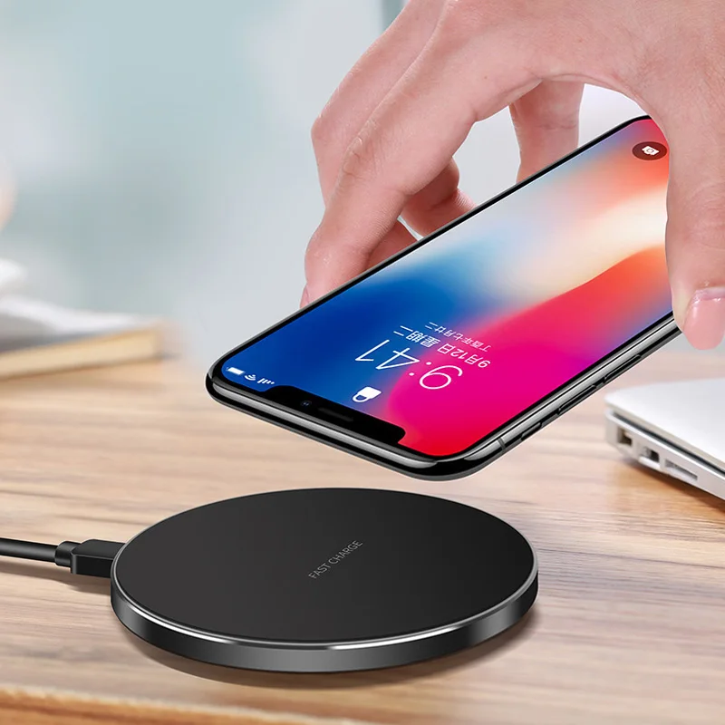 Buy Mobile Qi Wireless Charger For iPhone X 8 plus, Fast Wireless Charger for