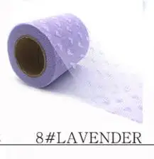 8 light purple 7,5 см тюль ролл лента для сердца DIY ткань органза Платье-пачка душа ребенка DIY волосы луки ручной работы Вечерние поставки 10 метров/крен 3" - Цвет: 8 light purple