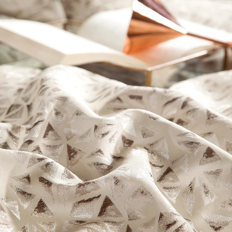 Waliicorners 4/6/9pcs Luxury 100S Cotton Bedding Set Duvet Cover Sheet Pillowcase King Queen Size White Linen 52 _MG_7874