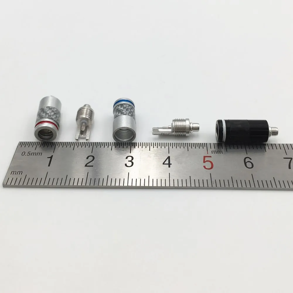 1 пара родиевых штырьков для наушников DIY HiFi Shure SE535 SE846 UE900 корпус из углеродного