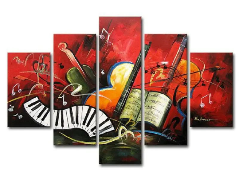 5ps DIY 5D Diamond painting cross stitch kit full square rhinestone Diamond embroidery Organ violin sheet