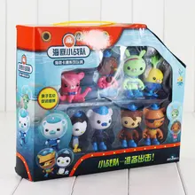 8pcs lot The Octonauts Action Figure Toy Captain Barnacles Kwazii Cat Peso Penguin Shellington Dashi Professor