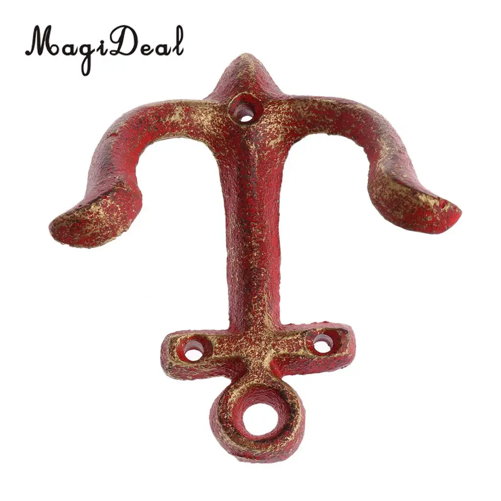 MagiDeal Metal Anchor Hooks Wall Door Mounted Clothes Towel Hat Key Hanger  Whiteandcrafted classic antique decorative wall hook