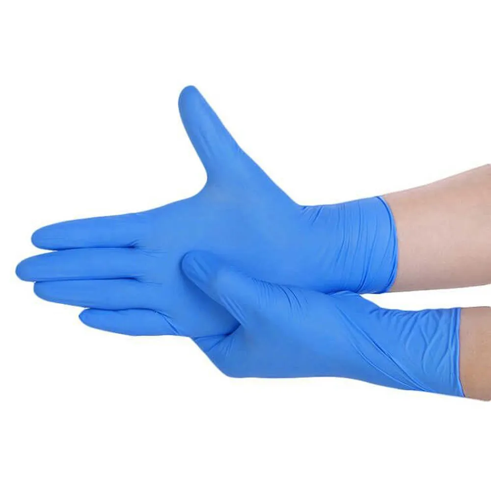 

50pcs / 20PCS Waterproof Kitchen Gloves Emulsion Comfortable Disposable Mechanic Nitrile Gloves Medical Exam Gloves #2U13