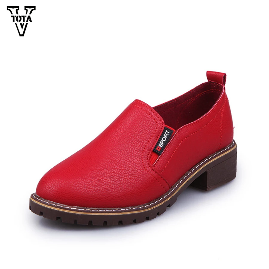

VTOTA Flats British Style Oxford Women Shoes Fashion Casual Women Soft Leather Shoes Ladies Flat Shoes Woman Work Shoes QY