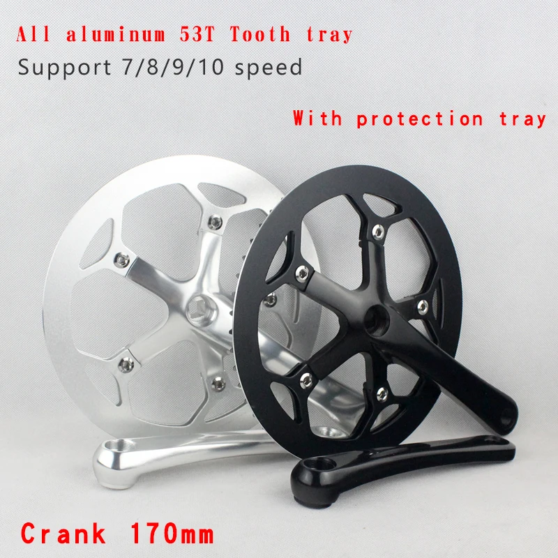 

Small Wheelbarrow Folding Vehicle 53T Tooth Disc Single Speed Single Disk 7 8 9 10Speed Aluminum Alloy Dead Fly Bicycle