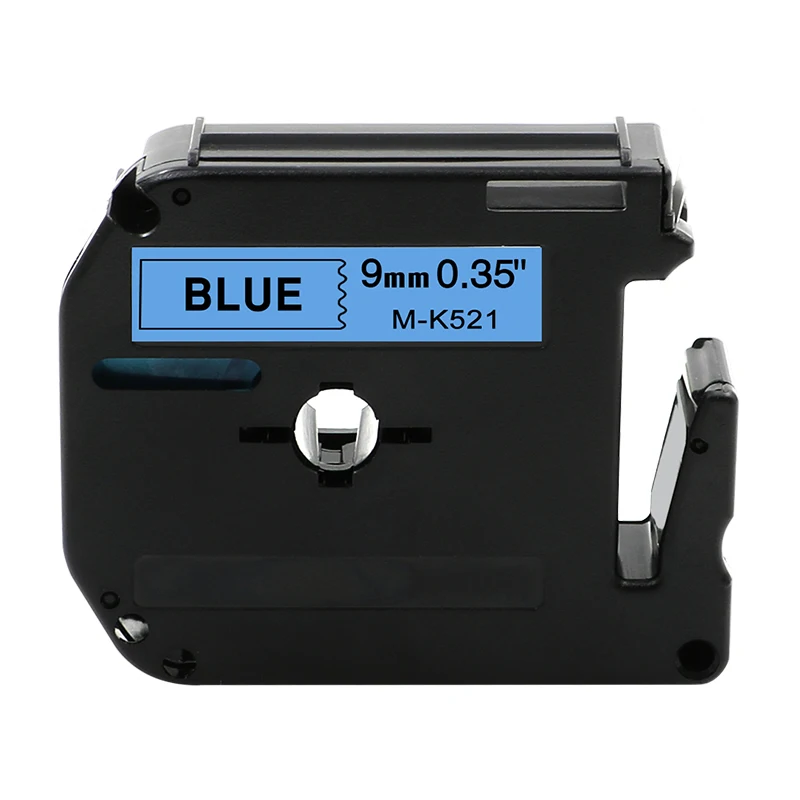 Совместимость с Brother P-touch M type Tape MK221 M-K221 7 цветов для Brothe P-touch Label Printer Brother P touch Label Makers - Цвет: Black on Clear