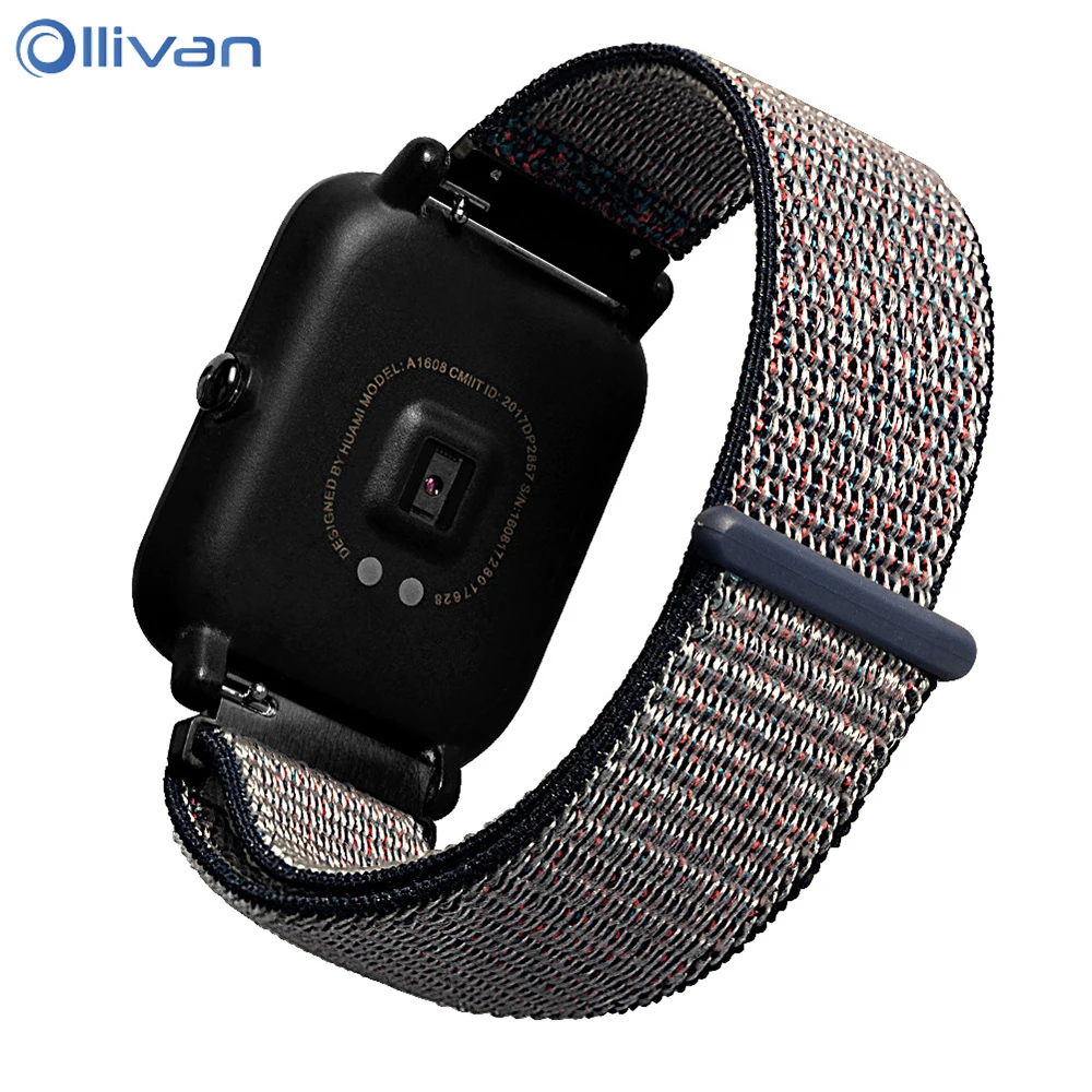 For Xiaomi Huami Amazfit Bip Youth Strap Nylon Loop Wrist strap 20mm smart Watch bracelet Band