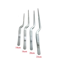 3 шт./компл. Пинцет атравматическое щипцы угловой зажим Нержавеющая сталь инструмент изогнутые пинцеты ресницы жидкость для снятия очиститель инструментов для барбекю