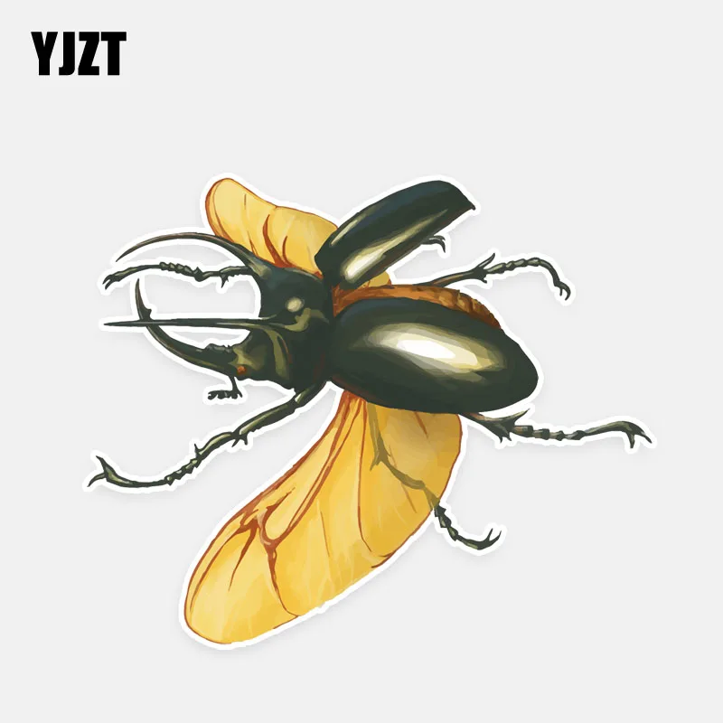 YJZT 12 2*10 1 см крутой мультфильм жук декор наклейки для автомобиля Высокое качество