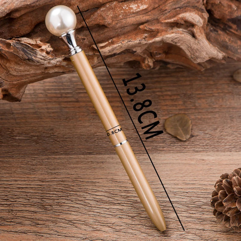 Kawaii-Ballpoint-Pen-Fashion-Girl-pearl-Metal-Pen-Material-Escolar-Bolis-Escolares-Novelty-for-Writing-Stationery (2)