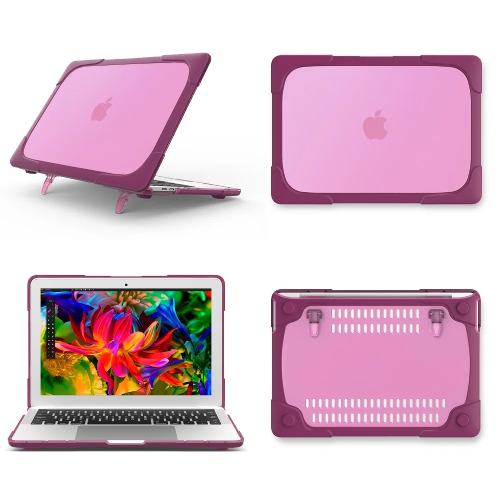Чехол для ноутбука Macbook Air 13 A1466 Pro 13 A1706 A1708 ноутбук противоударный жесткий чехол подставка для ноутбука для Macbook Air retina Pro, 11, 12, 15 лет