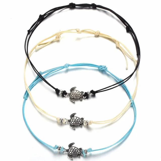 3 Pcs Set Boho Hand Braided Ankle Bracelet Cute Foot Halhal 3 Pcs Set Boho Hand Braided Ankle Bracelet Cute Foot Halhal Jewelry For Women