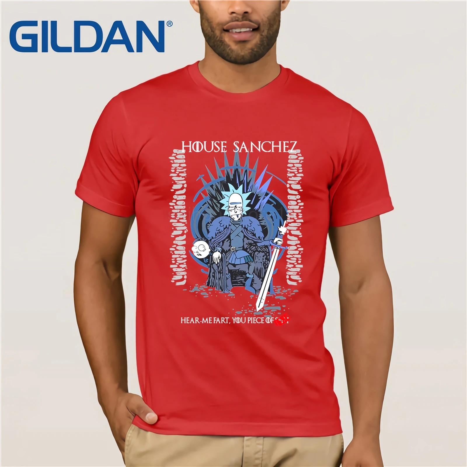 Camiseta Rick Y Morty Game Of Thrones House Sanchez Bto Camiseta Rick Y Morty Game Of Thrones House Sanchez Bto