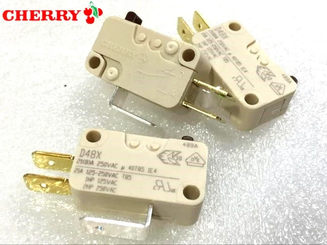 Оригинальный микропереключатель CHERRY D48X 21A 250 В 10 шт. новый и