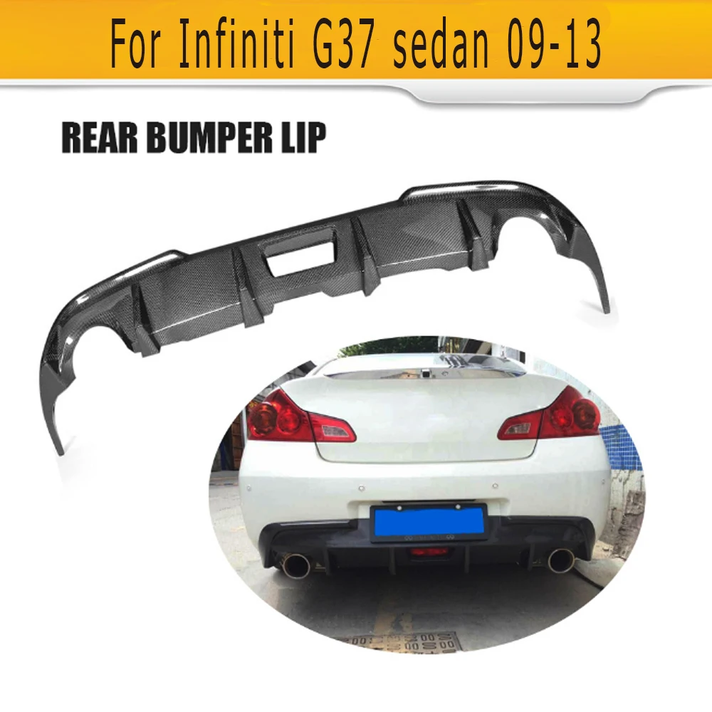 

Top Quality carbon fiber G37 JC styling car rear diffuser lip for infiniti,auto rear bumper diffuser for G37(fit G37 4 door car)
