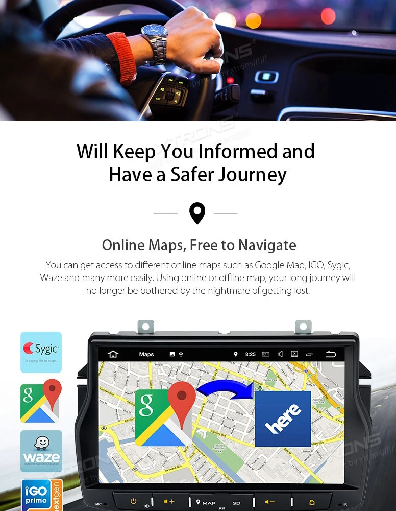 Excellent 8" Android 7.1 OS Car Multimedia Navigation GPS Radio for Lada Vesta 2015-2018 with 2GB RAM 16GB ROM & Multi-Window View Support 14