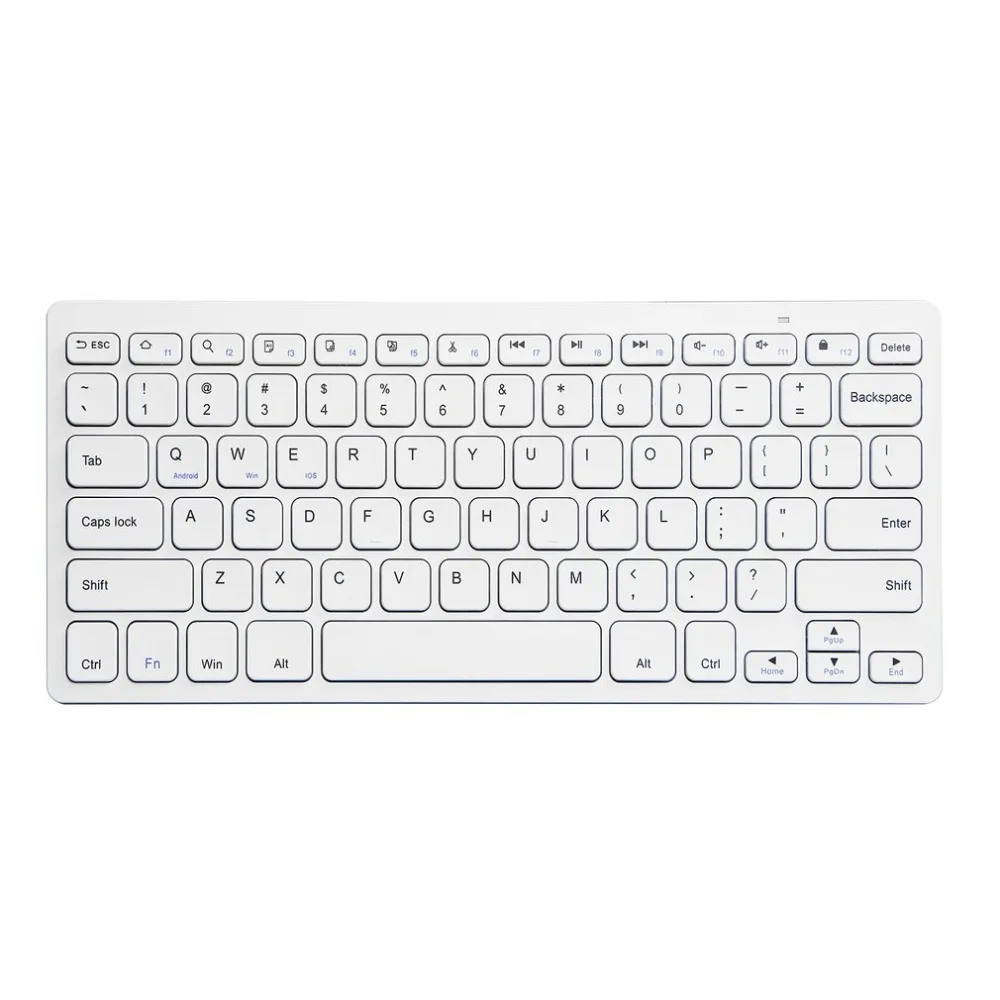 

Slim Universal Mini Bluetooth Wireless Keyboard For Laptop Phone Tablet Comfortable and Mute Metal Fashion Design