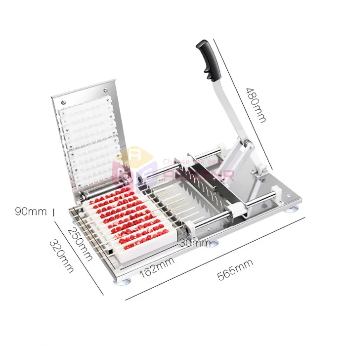 Нержавеющая сталь руководство Донер кебаб мясо шпажки машина для мяса струна баранины сатая струна делая машину