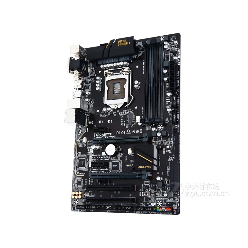 Gigabyte GA-Z170-HD3 оригинальная материнская плата LGA 1151 DDR4 USB3.0 64G Z170-HD3 Z170 HD3 настольная материнская плата SATA III б/у