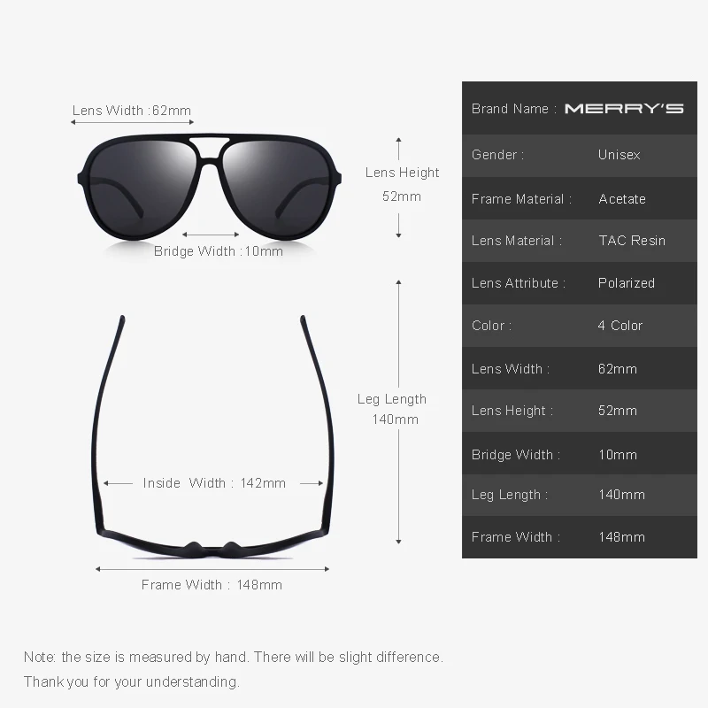 Kopen MERRYS ONTWERP Mannen Classic Pilot Gepolariseerde Zonnebril Lichter Frame 100% Uv bescherming S8510