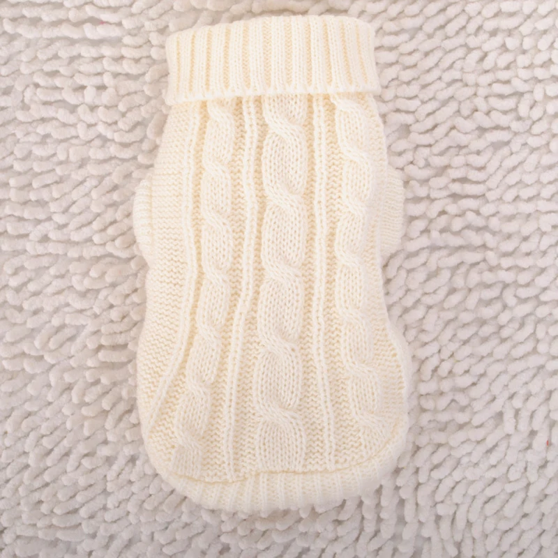 

Winter Knitted Dog Sweater Chihuahua Clothes Winter Knitwear Pet Puppy Jumper