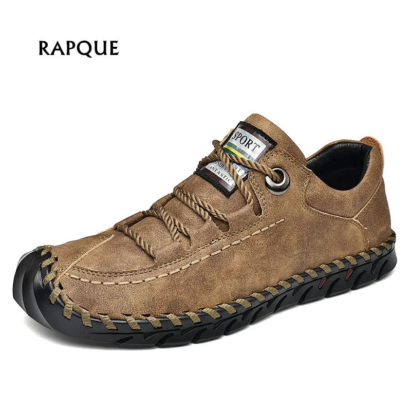 

Outdoors men shoes soft genuine leather men's shoes male loafers footwear casual sneakers men Comfortable handmade shoes 38-45