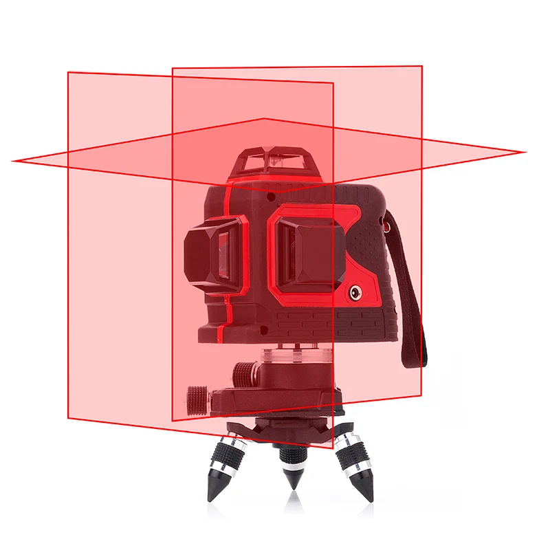Tanie LETER 12 linii 3D poziom lasera samopoziomujący 360 poziome i pionowe krzyż Super laser o dużej mocy wiązka laserowa