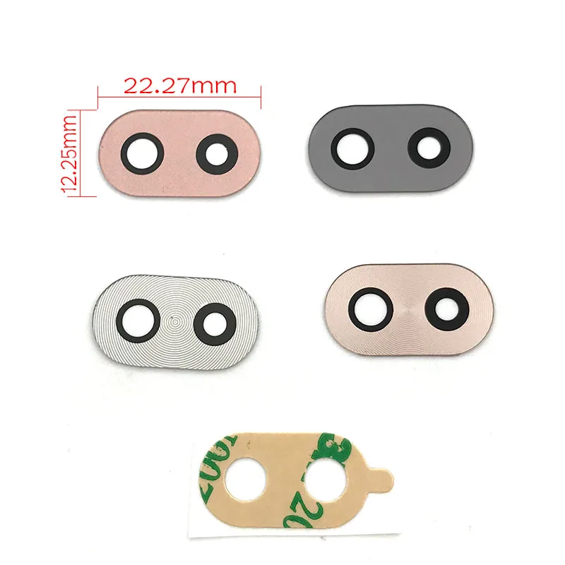 

2 Pcs/Lot, 3 Color For Huawei honor 6X honor6x Rear Back Camera Lens With Adhesive Mobile Phone Replacement